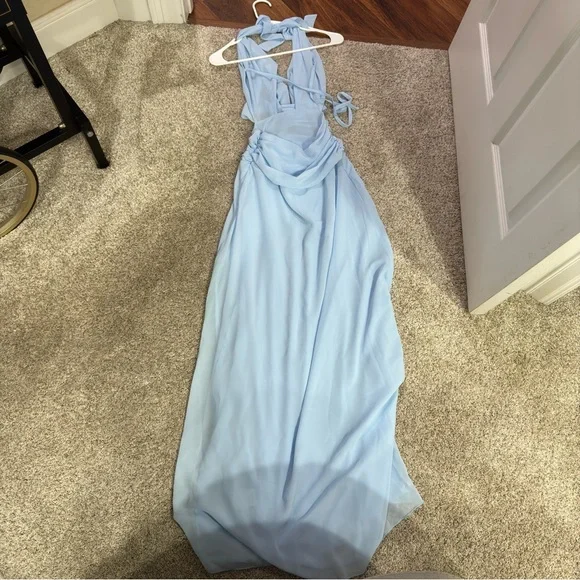 Peppermayo Elysia Chiffon Maxi Dress - Baby Blue - Picture 10 of 11
